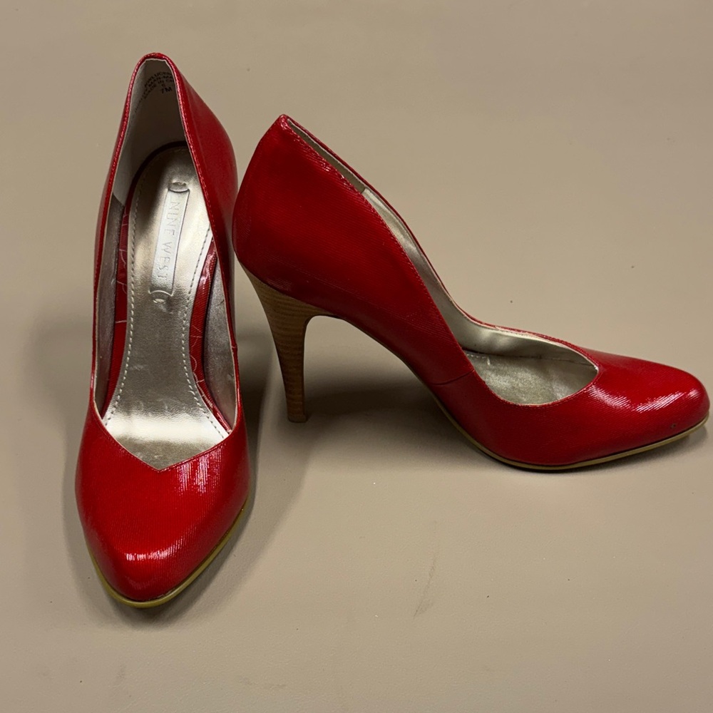 Nine West Unique Elegant Red Heels